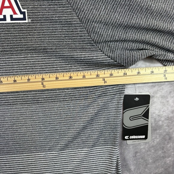 Arizona Wildcats Sweater Mens L Gray Athletic 1/4 Zip Pullover Jacket Preppy NEW - Picture 7 of 8